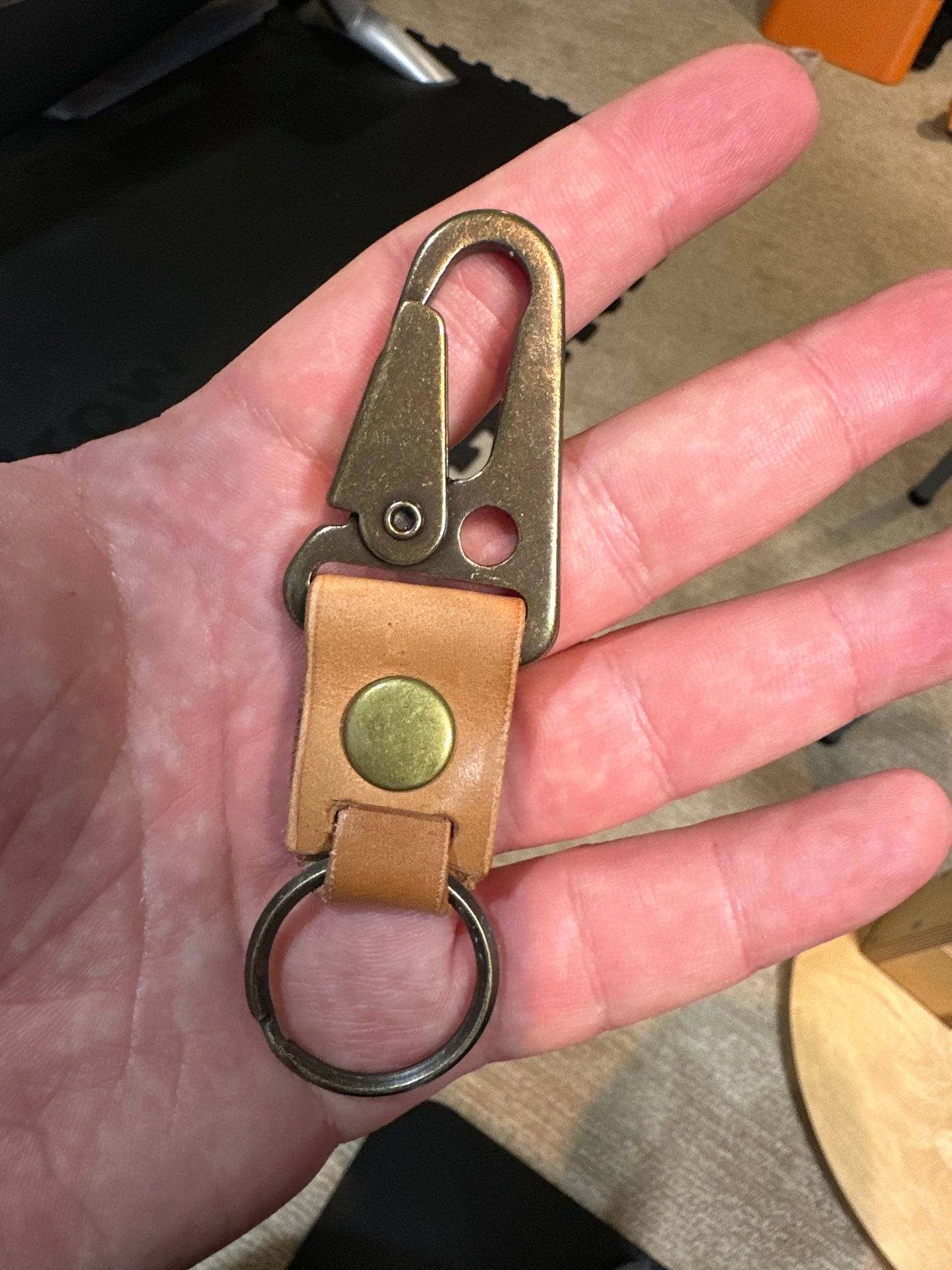 Royal oak rifle clip keychain