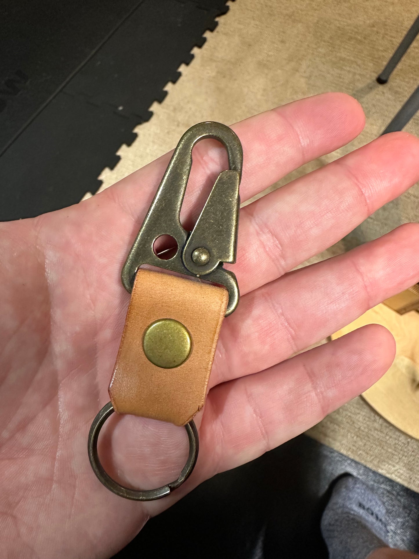 Royal oak rifle clip keychain